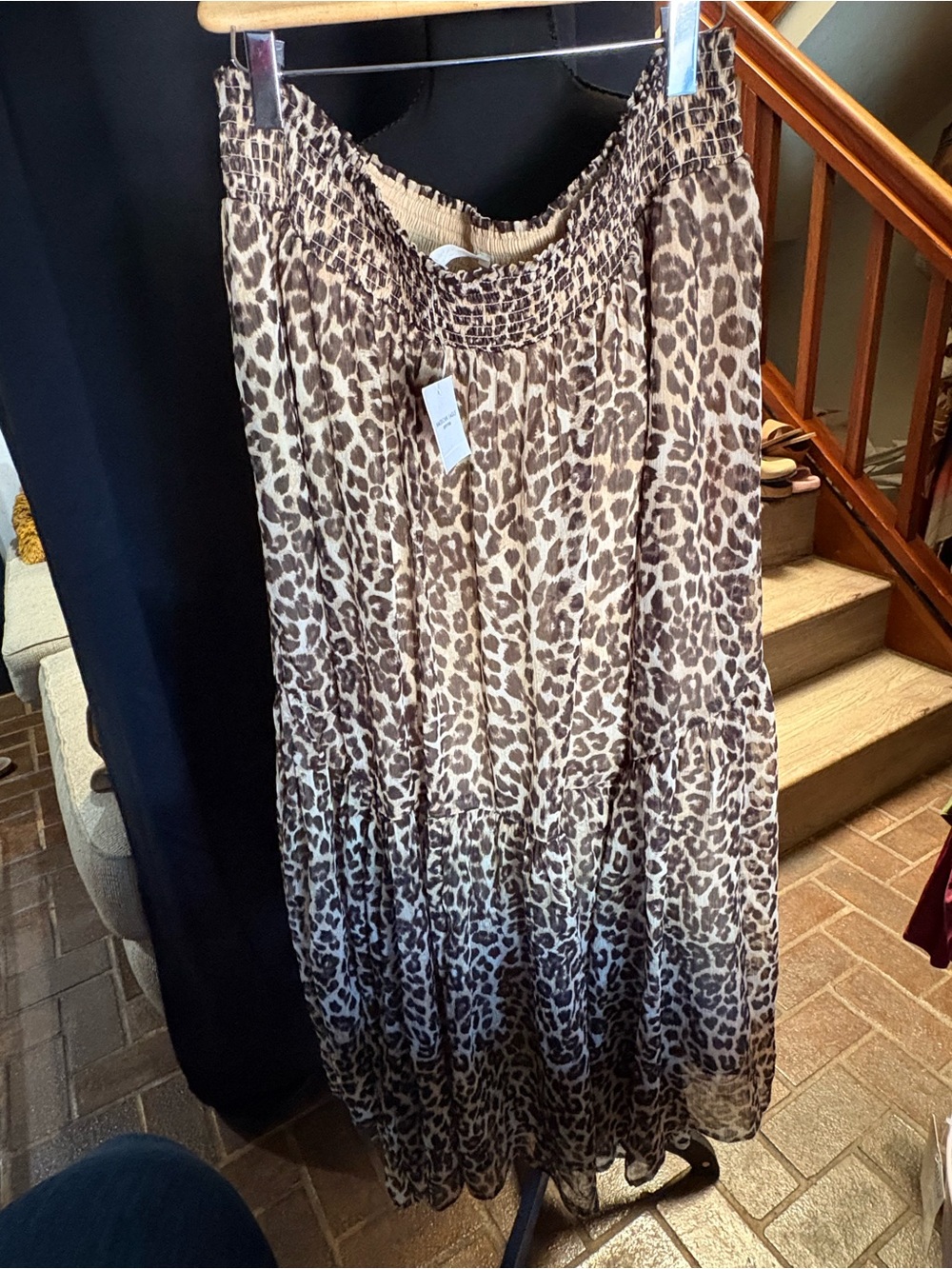 American Eagle Leopard Skirt- Brown